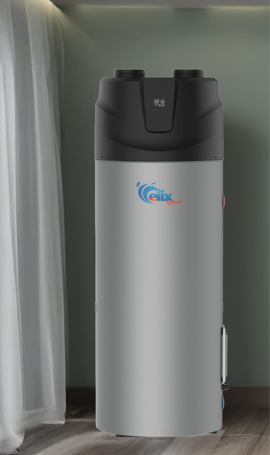 Chauffe-eau Thermodynamique ELix 300L – Pompe à Chaleur R290, Connecté WiFi, Classe A+